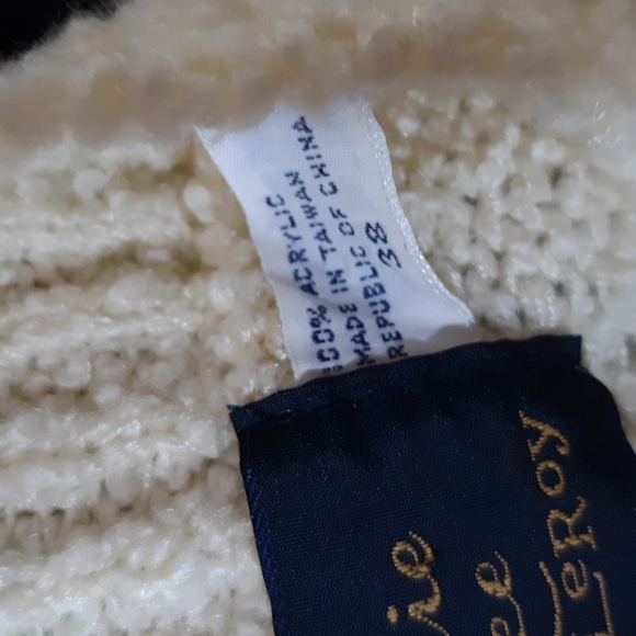 Womens Mens Knit Sweater Vest Open front Yellow Spring BONNIE LEE LEROY 38 b46 - Picture 3 of 8